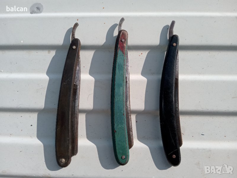 Три стари бръснача. Немски и руски., снимка 1