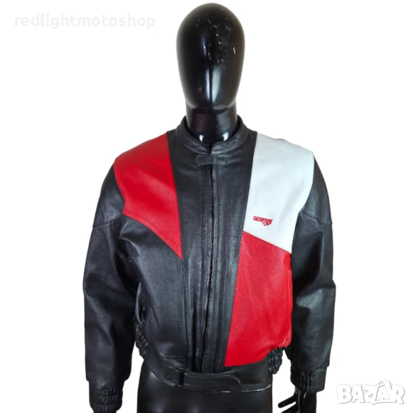 📌 5272 Germot Мъжко кожено мото яке | КАТО НОВО | Размер 56 | 100 лв., снимка 1