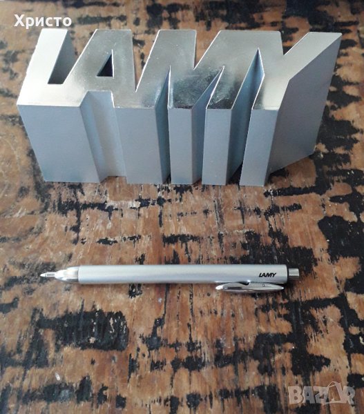 химикалка Лами Lamy Agenda малка, сребрист алуминий много рядка, снимка 1