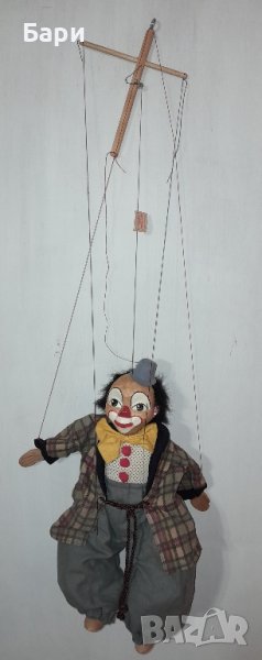 Марионетка Шмидер- Клоун от истинско дърво, ръчна изработка, снимка 1
