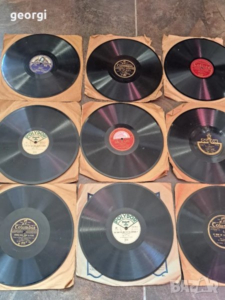 колекция стари грамофонни плочи шеллак на 78 оборота    25/1, снимка 1