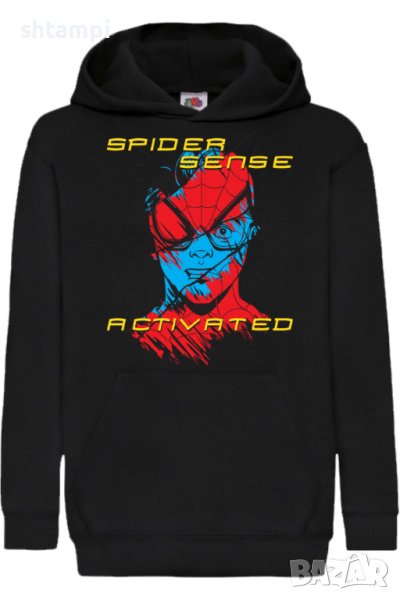 Детски Суитчър/Суитшърт Spider-man Spider Sense Activated,Spider-man,Игра,Подарък,Изненада,Забавлени, снимка 1
