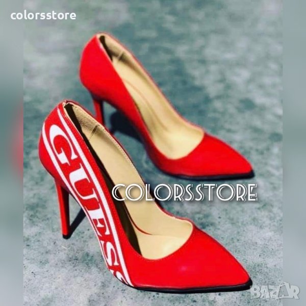 Червени обувки на ток Guess  кодBR121, снимка 1