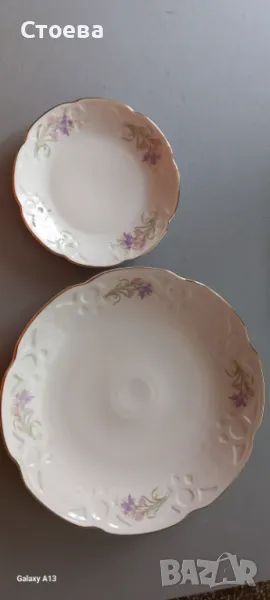НОВ порцеланов сервиз за торта, снимка 1