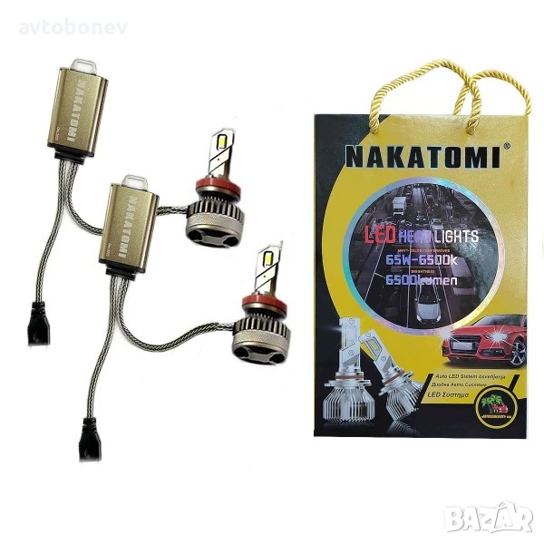 LED система NAKATOMI M5 - HB4(9006) - 12-24V/65W-Canbus, комплект/2 бр./, снимка 1