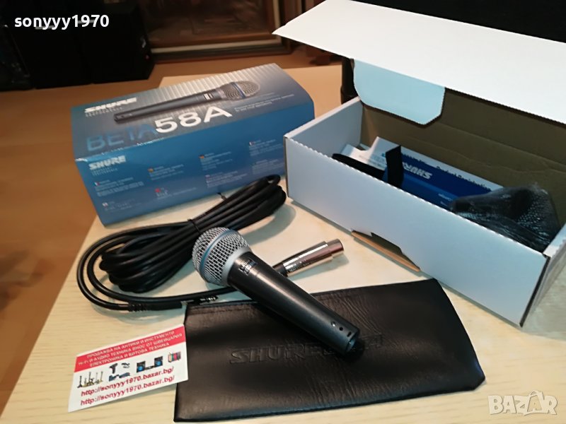 shure beta58A NEW MICROFHONE-ВНОС SWISS 2905221010, снимка 1