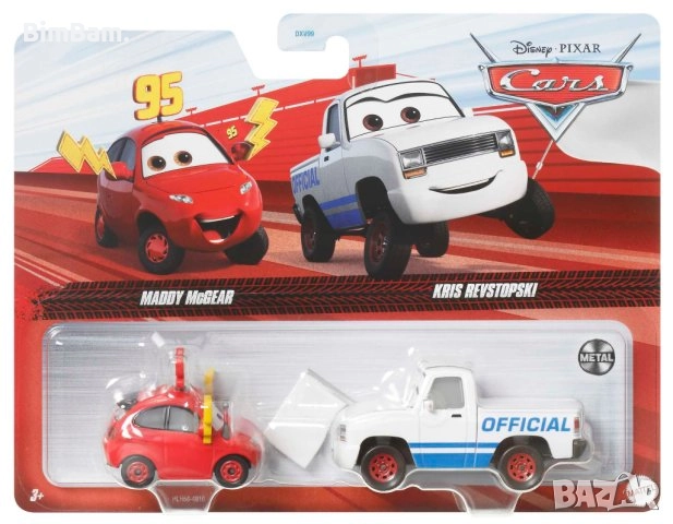 Оригинален комплект колички Cars - Maddy McGear & Kris Revstopski, снимка 1