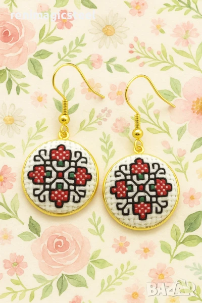 Обеци с шевица, снимка 1