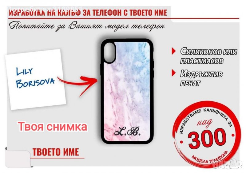 Калъф за телефон с Ваша снимка, снимка 1