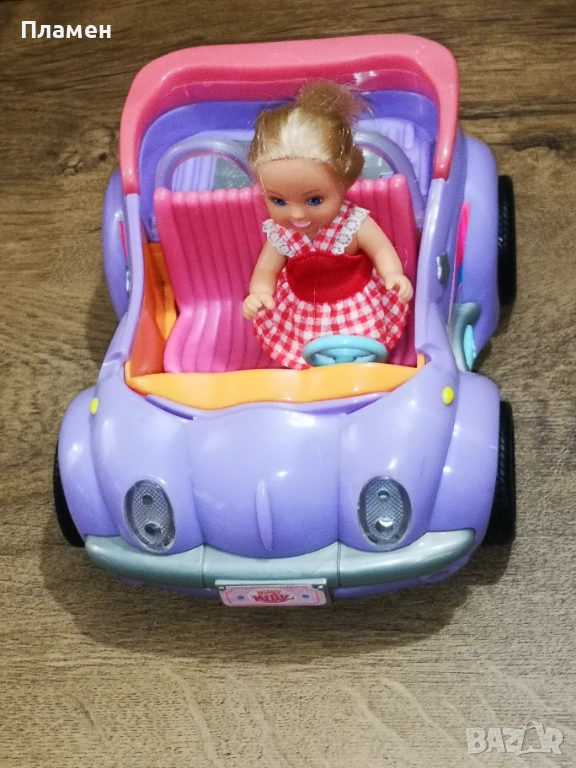 Музикална кола Zapf Creation и малка кукла, снимка 1
