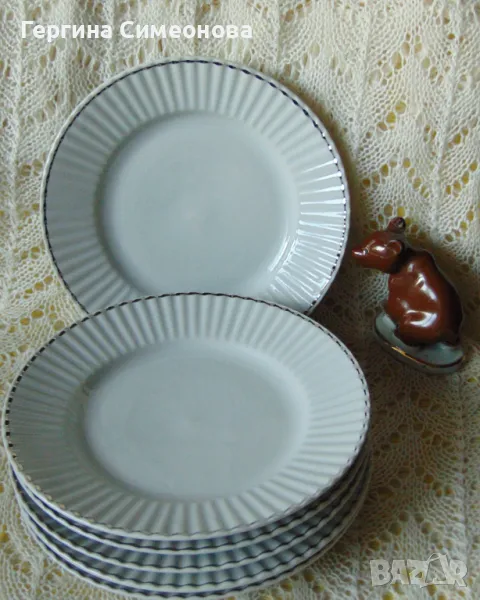 Чинии стар български порцелан, снимка 1