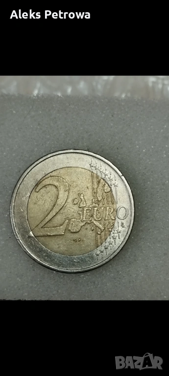 МОНЕТА ОТ 2 ЕВРО 2002 - ГЕРМАНИЯ (НЕЦЕНТРИРАНА), снимка 1