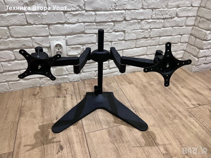 Стойка за два монитора, снимка 1
