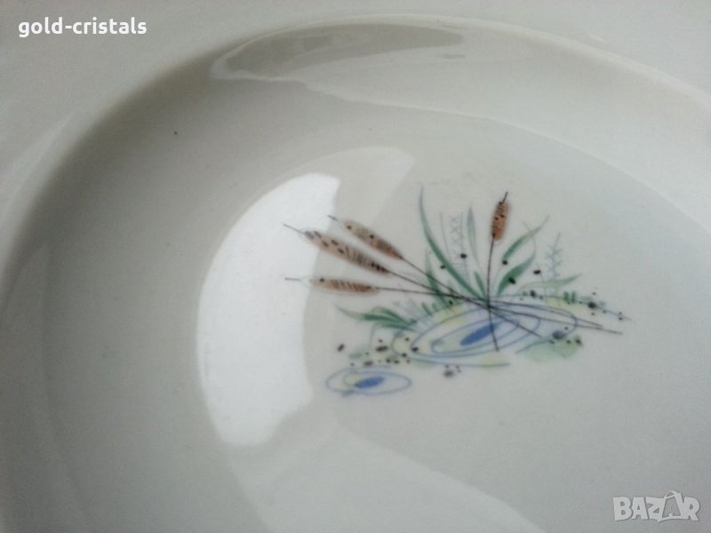 Стар български порцелан плато, снимка 1