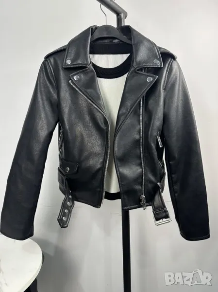  MANGO кожено яке , снимка 1