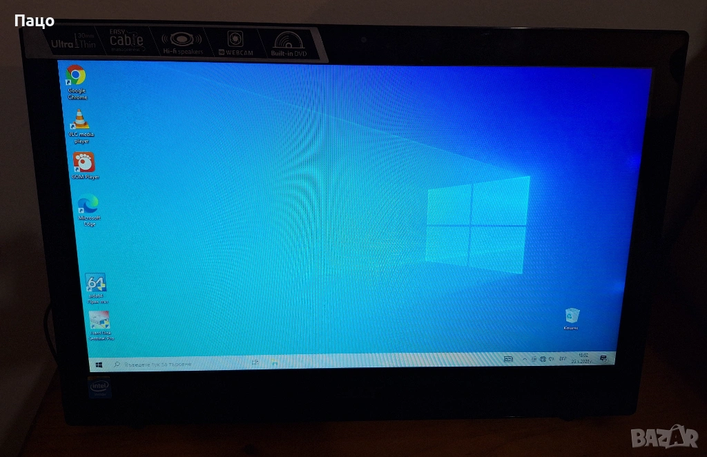 Acer Aspire Z1-601/ Диск 1 TB HDD / Екран 18.5-инчов, снимка 1