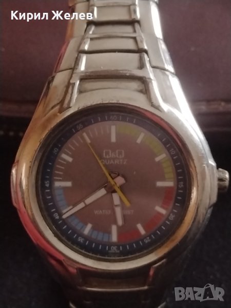 Марков мъжки часовник Q/Q QUARTZ WATER RESIST JAPAN MOVT стил и елегантност 41740, снимка 1
