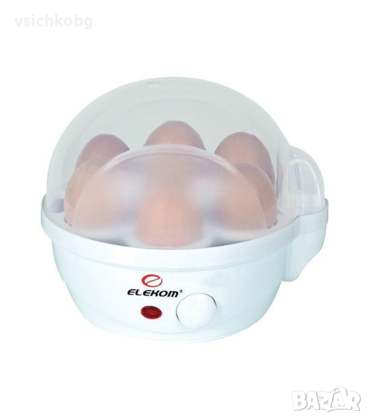 Яйцеварка ЕЛЕКОМ ЕК-109, 350 W, Уред за варене на яйца до 7 яйца 3 нива на варене Звук при готовност, снимка 1