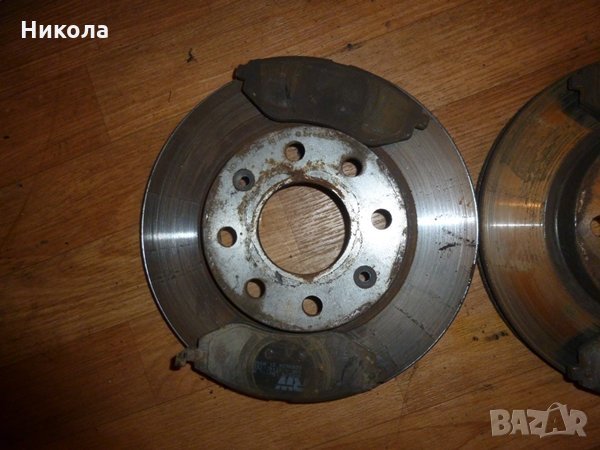 Предни дискове с накладки Шевролет Авео 1.2 , снимка 3 - Части - 27808620