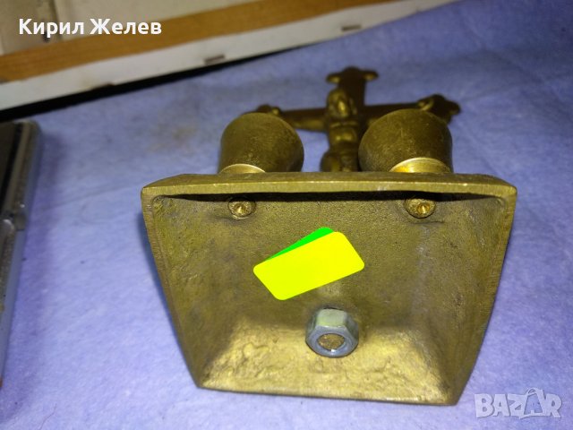 Старо КРАСИВО МАСИВНО НАСТОЛНО БРОНЗОВО РАЗПЯТИЕ КРЪСТ с ДВЕ КАНДИЛЦА 42678, снимка 13 - Декорация за дома - 43827861
