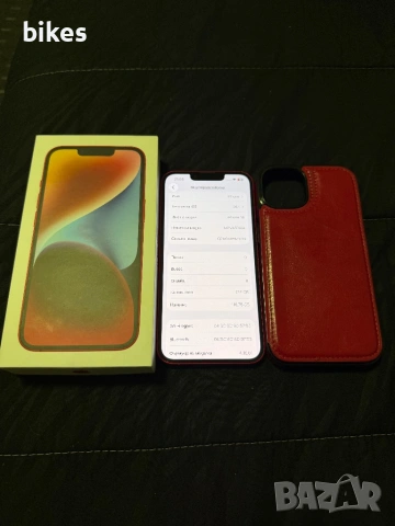 iPhone 14 red 128gb КАТО НОВ, снимка 2 - Apple iPhone - 53012850