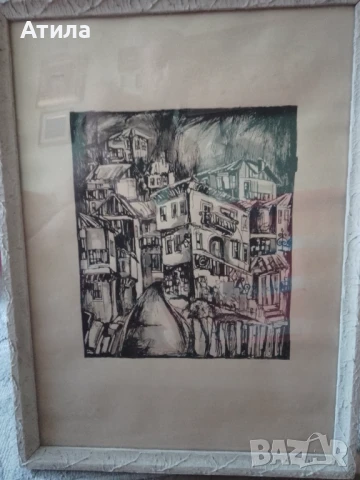 картина В.Търново 51/38 см, снимка 2 - Картини - 50848954