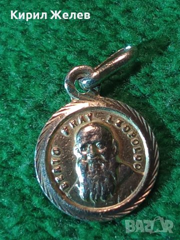 BEATO FRAY LEOPOLDO Стар РИМОКАТОЛИЧЕСКИ СРЕБЪРЕН МЕДАЛЬОН ИКОНКА - ИТАЛИЯ с ПЕЧАТ на МАЙСТОРА 29700, снимка 2 - Антикварни и старинни предмети - 40768612