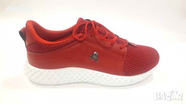 мъжки маратонки модел 2734 в червено, снимка 1 - Маратонки - 28799581