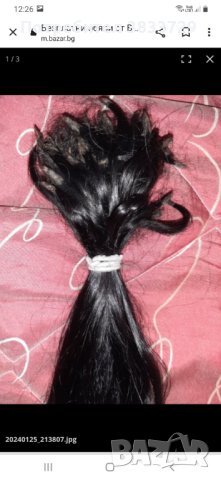 Естествена коса на кичури с кератин 60 см., снимка 2 - Аксесоари за коса - 43886612