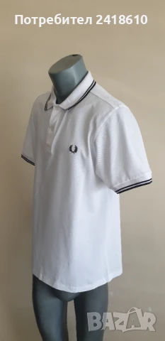 Fred Perry Pique Cotton Mens Size 50 / L НОВО! ОРИГИНАЛ! Мъжка Тениска!, снимка 6 - Тениски - 50822615
