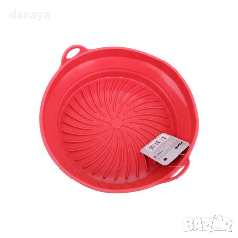 4372 Сгъваема силиконова тавичка за еър фрайър форма за Airfryer, снимка 9 - Съдове за готвене - 43696168