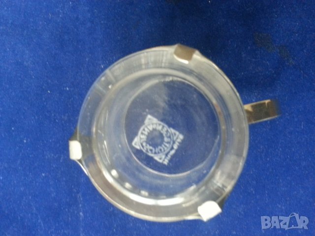 подстакани немски чаши за чай/кафе - 6 броя комплект със захарница, (Йена-глас) нови, неползвани, снимка 6 - Сервизи - 32737404