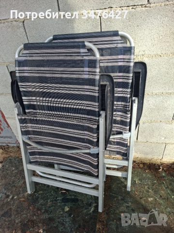 Сгъваеми шезлонг столове , снимка 4 - Столове - 52557934