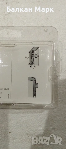 Ремонтни панти Hettich 83.5 x 15 мм, бели, комплект 2 бр., снимка 2 - Железария - 53212699