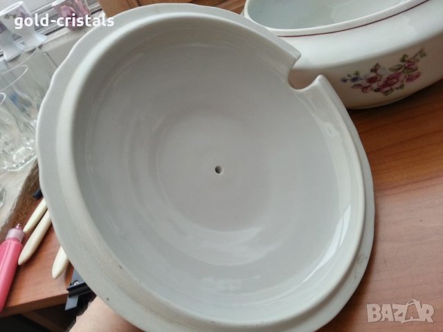 Стар български порцелан супник и чинии, снимка 4 - Антикварни и старинни предмети - 33532896