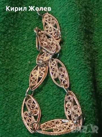 СТАРИННА ФИЛИГРАННА СРЕБЪРНА ГРИВНА СРЕБРО ВИСОКА ПРОБА РЪЧНА МАЙСТОРСКА ФИНА ИЗРАБОТКА 49299, снимка 14 - Антикварни и старинни предмети - 48467990