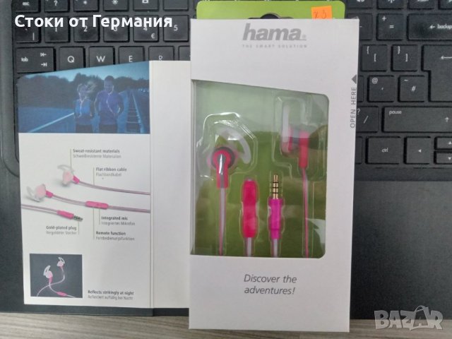 Слушалки - Hama "Reflective" PINK, снимка 1 - Слушалки, hands-free - 38369772