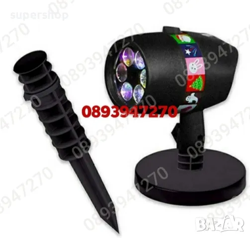 Детски LED прожектор за Коледна Декорация Проектор с 12 диска и 48 картинки, снимка 7 - Други - 47832302