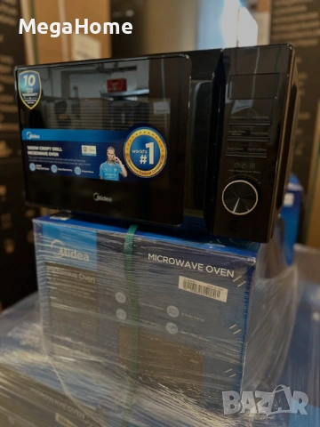 ПРОМО!! Микровълнова фурна MIDEA AG20CF2EBK 700.0 W, ФУНКЦИЯ ГРИЛ, 20.00L, снимка 2 - Микровълнови - 53348398