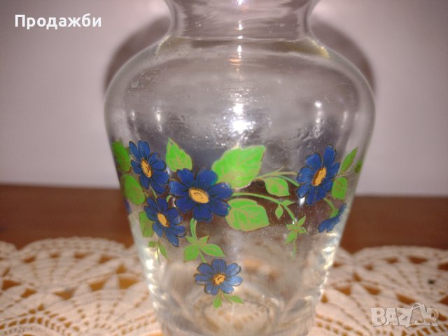 Красива вазичка за цветя от стъкло, снимка 3 - Други - 39145325