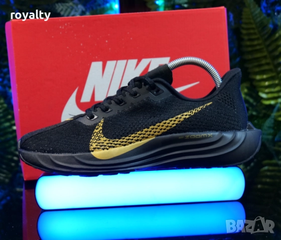 Мъжки маратонки NIKE ZOOMX Цвят Черно и Златисто, снимка 2 - Маратонки - 51635390