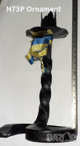ШВЕДСКИ СВЕЩНИК. КОВАНО ЖЕЛЯЗО. , снимка 5 - Колекции - 32689655