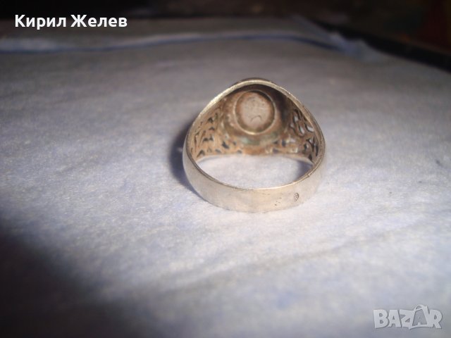 СТАРИНЕН СРЕБЪРЕН АЖУРЕН ПРЪСТЕН с МОНОГРАМ ЛП ВИСОКА ПРОБА СРЕБРО РЪЧЕН МАЙСТОРСКИ УНИКАТ 28810, снимка 10 - Антикварни и старинни предмети - 37268810