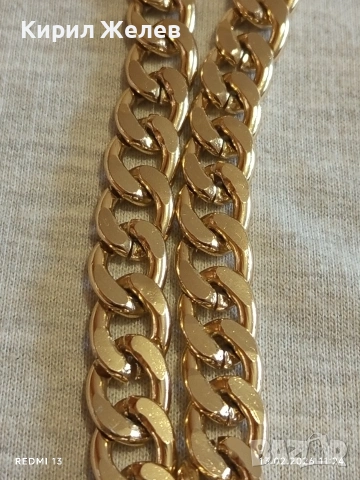 Дамски ланец плетка тип КУБИНСКА ВЕРИГА подходящ аксесоар за ежедневието 51922, снимка 5 - Колиета, медальони, синджири - 53463658