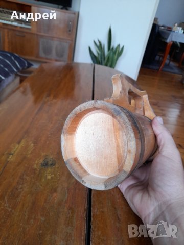 Стара дървена халба,чаша, снимка 6 - Други ценни предмети - 39069603