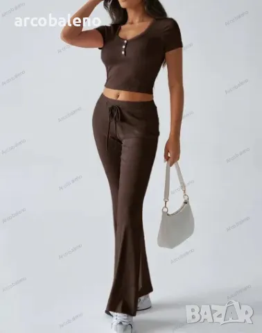 Дамски Y2K ежедневен комплект от две части, 4цвята , снимка 5 - Комплекти - 49416147