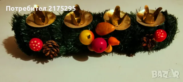 Коледен свещник от соца, снимка 1