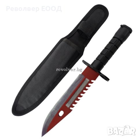 Нож за оцеляване Wartech M-9 Bayonet Red Allert, снимка 4 - Ножове - 43988236