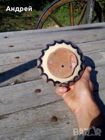 Старинна керамична паница #6, снимка 7 - Антикварни и старинни предмети - 27185817