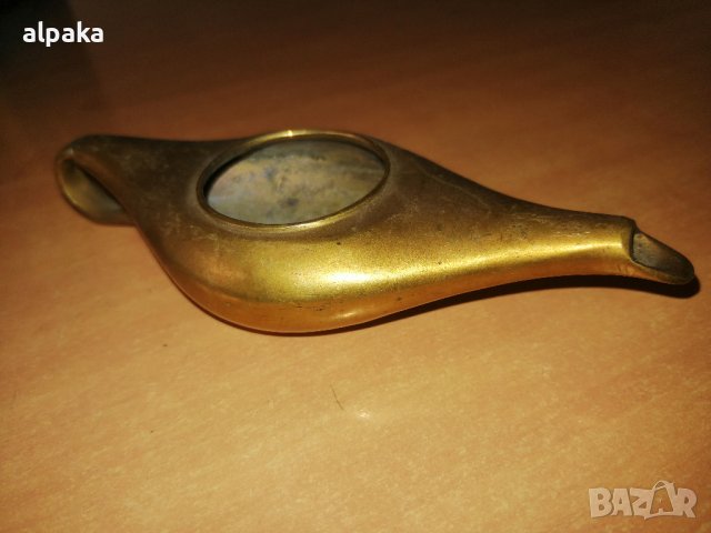 Продавам бронзова декорация за дома -лампата на Аладин, снимка 2 - Декорация за дома - 43853099